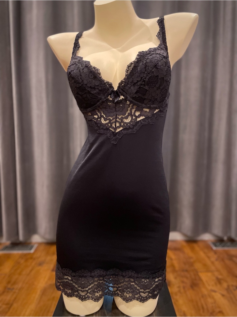 Vintage Victoria’s Secret midi dress shapewear bustier